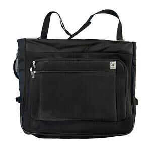 Delsey Folding Travel Garment Bag Black Suit Dress Cover Carry On Organizer